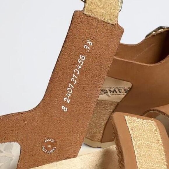 Mephisto Lissandra NEW Supportive  Wedge Sandal Women’s Size 38 EU SOFT‑AIR Cork - Picture 10 of 13